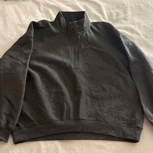 BP Men's Dark Gray Zip-Up Sweater